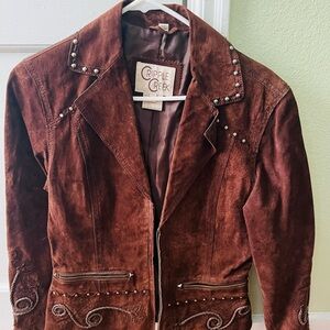 Cripple Creek Women's Brown Leather Jacket